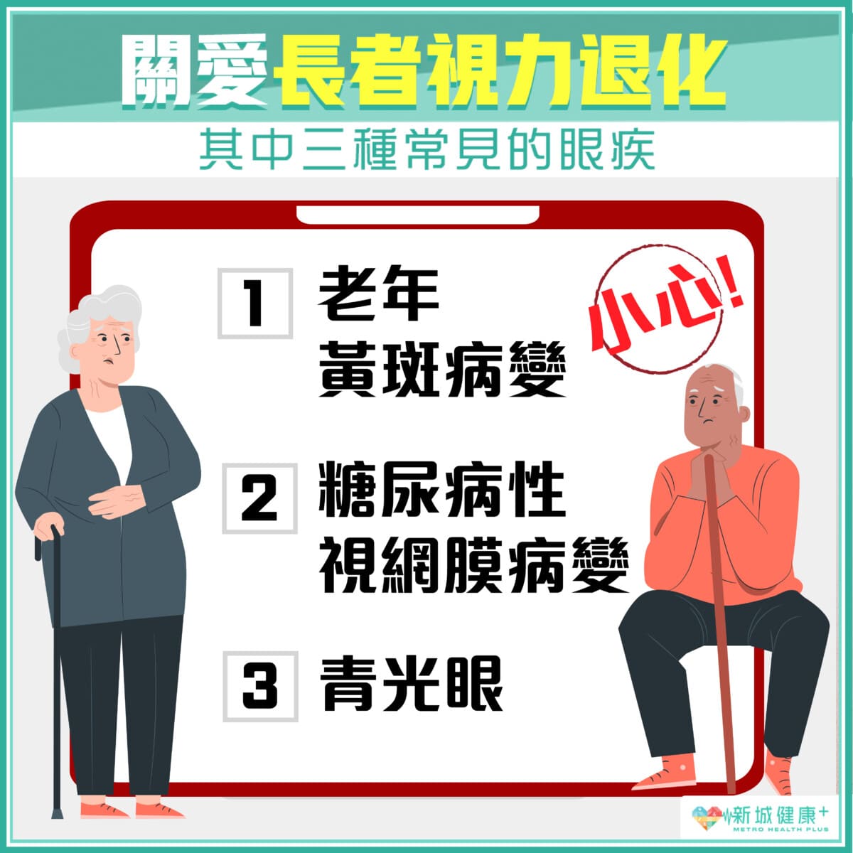 關愛長者視力退化